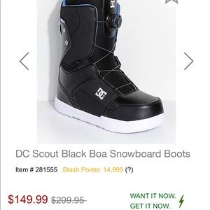 2018 Men’s DC Snowboarding Boots, size 12